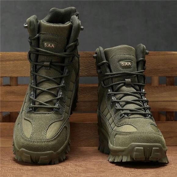 Men's Tactical Boots Military Combat Boots Hiking - Picture 2 of 11